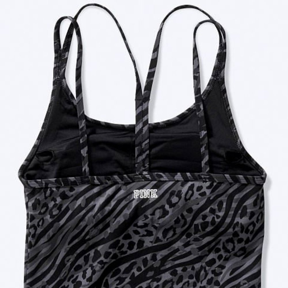 PINK VICTORIA'S SECRET Printed Workout Tank Brami Top Sz XS**NEW! - Picture 5 of 6